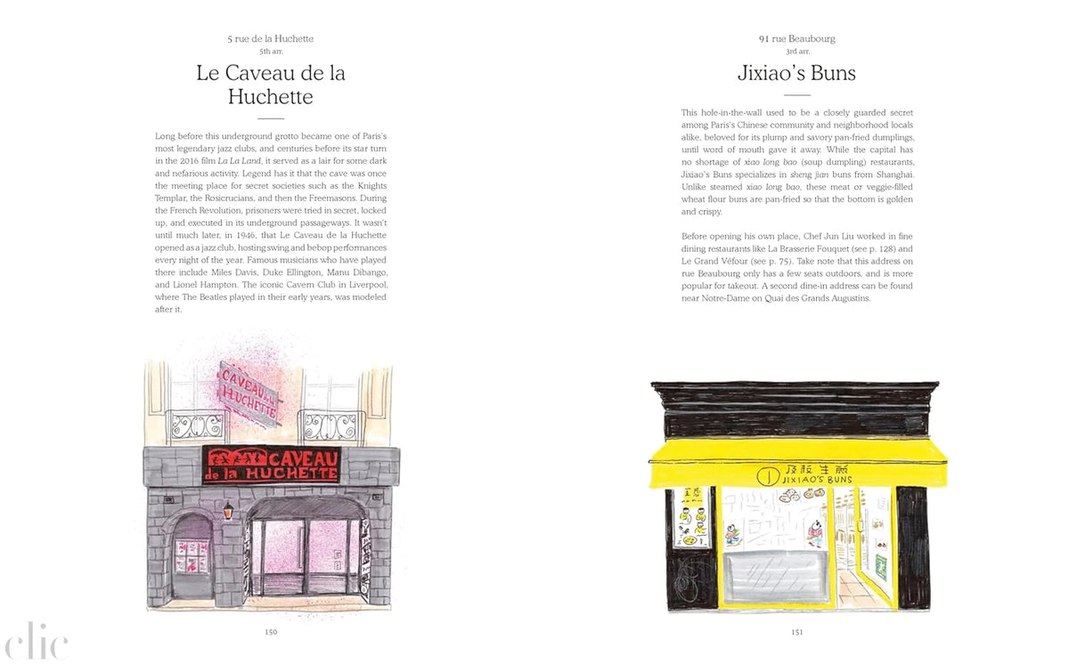Paris Shopfronts: Illustrations of the City's Best-Loved Boutiques, Brasseries, Bars, and More