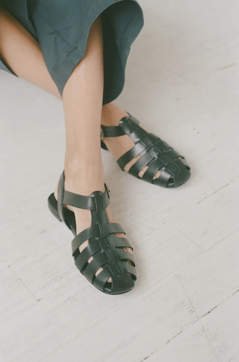 Fisherman Sandal in Onyx, from Shaina Mote