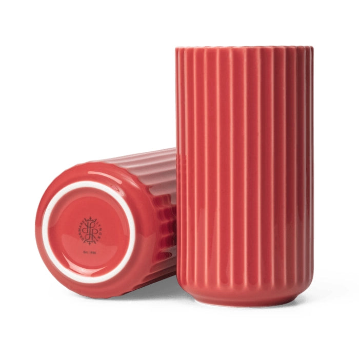 Lyngby Vase 6.1" in Red, from Lyngby Porcelaen