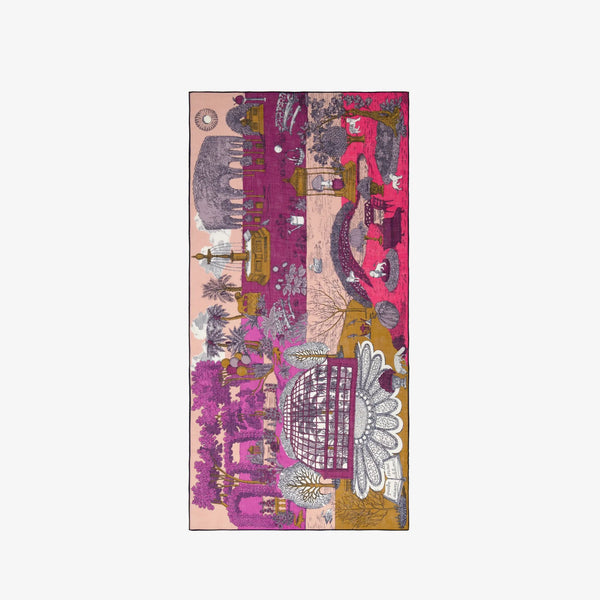 Quatre 100 Scarf in Fuchsia, from Inoui Editions