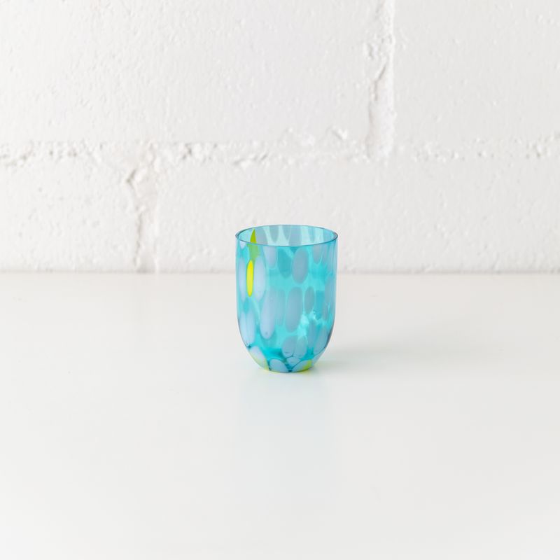 Big Confetti Tumbler in Aqua and Lemon, from Anna Von Lipa