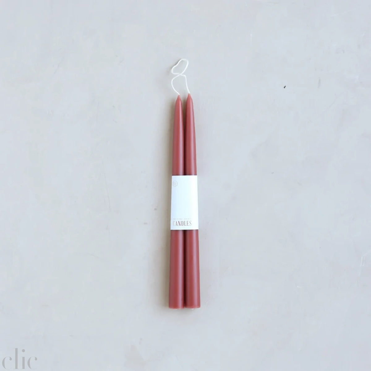 Original Dip Taper Candles in Clay, from The Floral Society