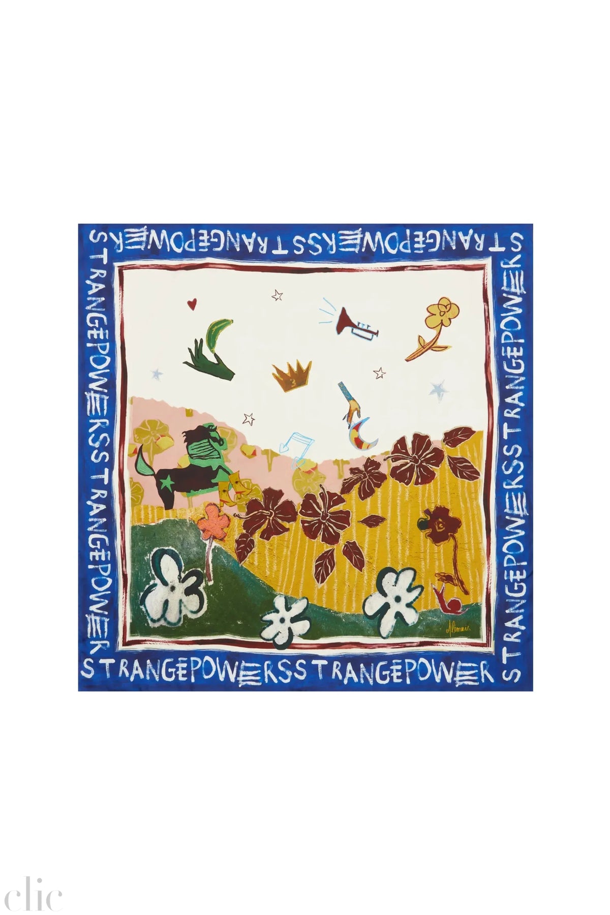 Tangible Love Silk Scarf, from Alemais