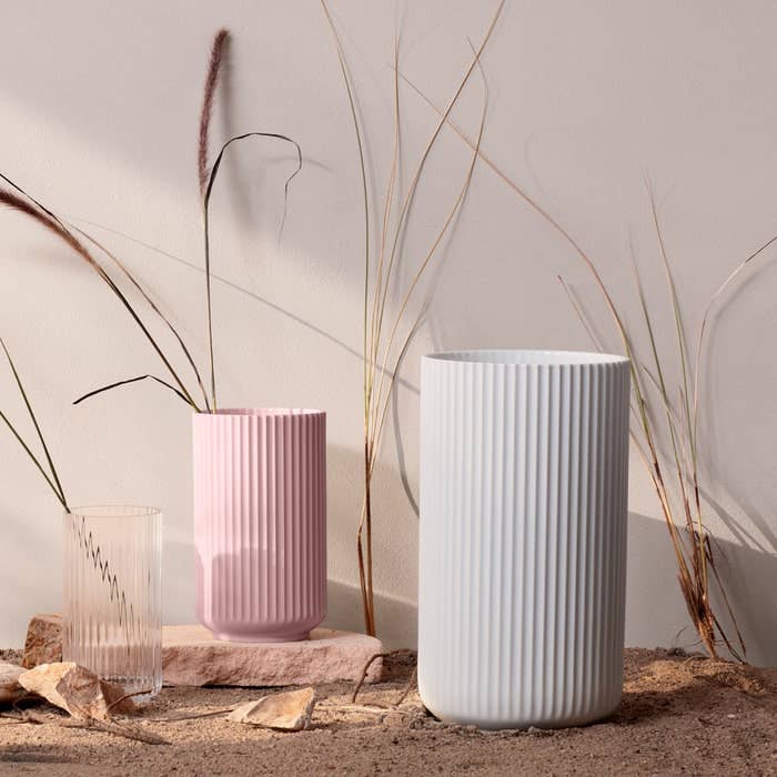 Lyngby Vase 15" in White, from Lyngby Porcelaen