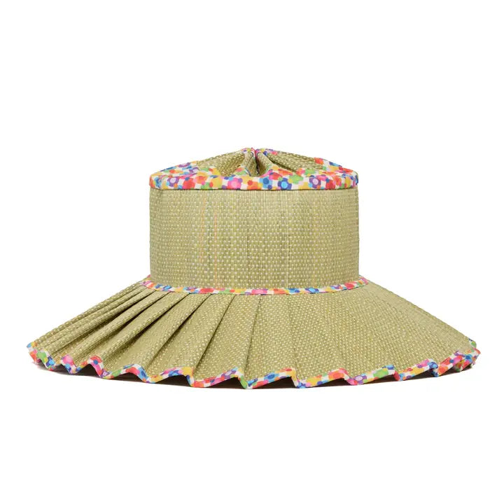 Sun Speckles Luxe Capri Maxi Hat in Morning, from Lorna Murray