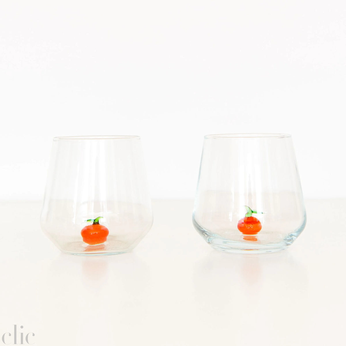 Orange Drinking Glass