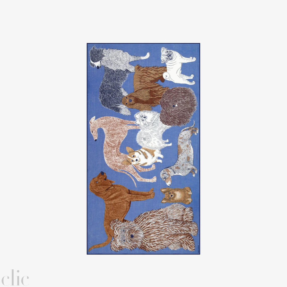 Toutou Scarf in Blue, from Inoui Editions