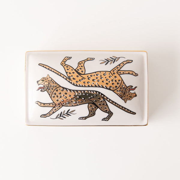 Duo Leopard Ceramic Box, from Spitfire Girl