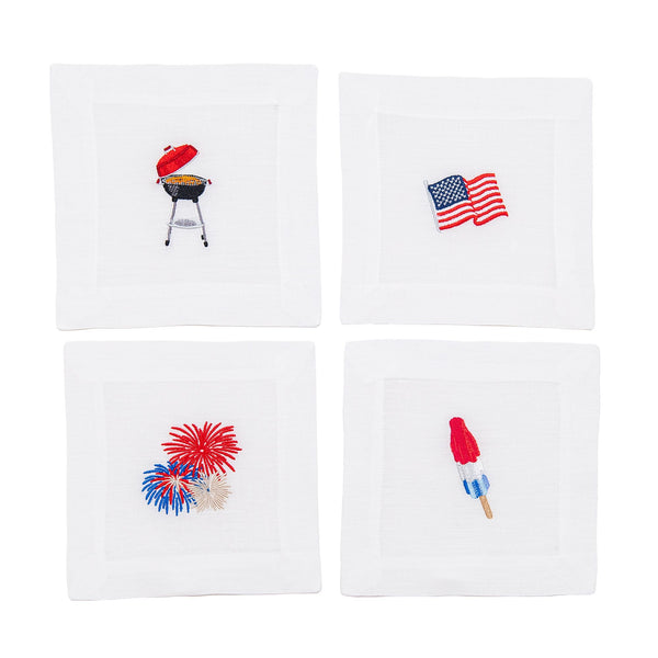 4th of July Cocktail Napkins, from Lettermade