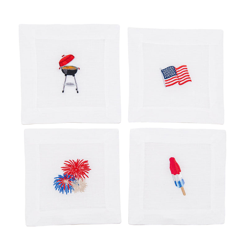 4th of July Cocktail Napkins, from Lettermade