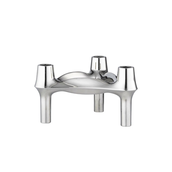 STOFF Nagel BMF Candle Holder in Chrome, from Normode