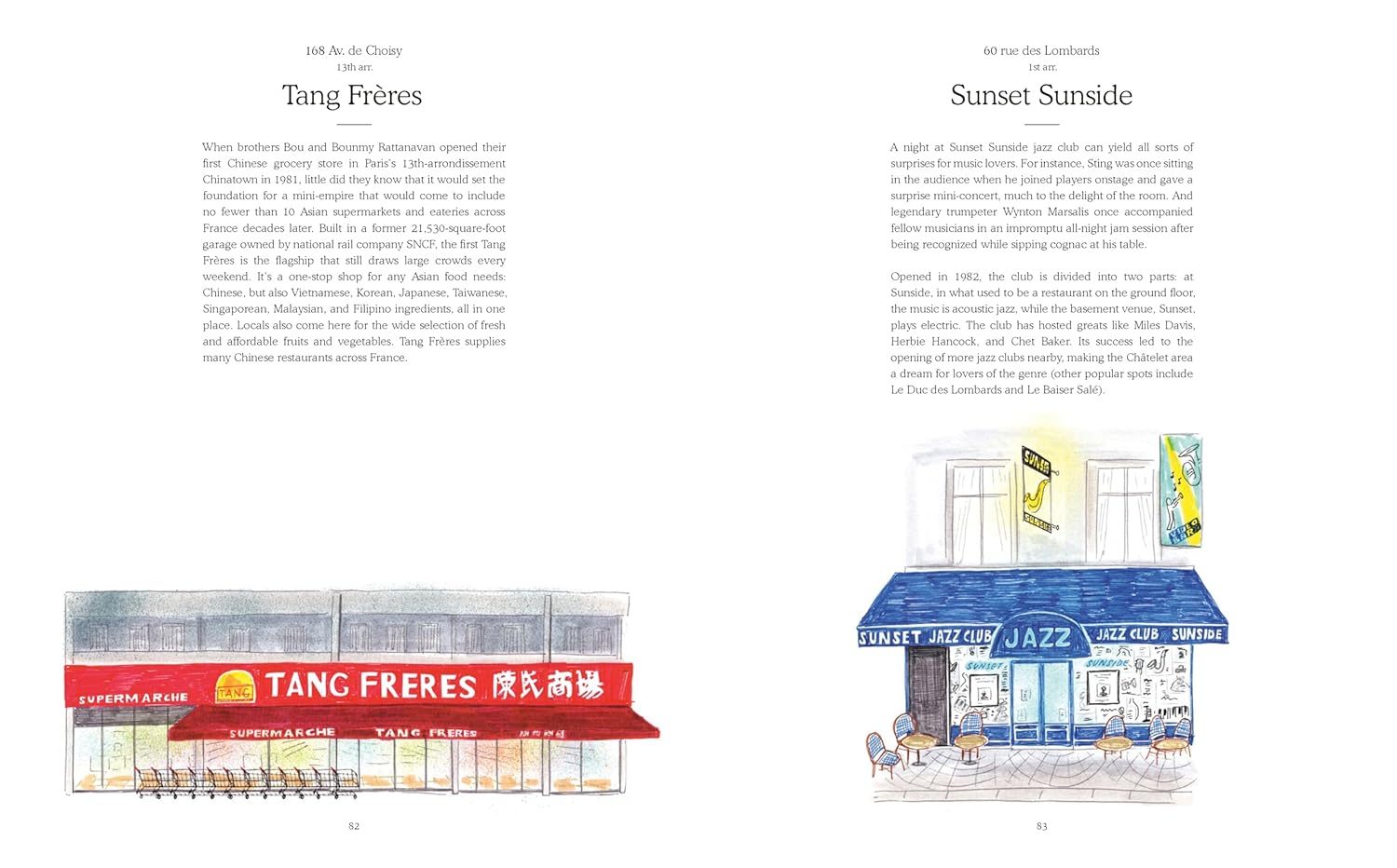 Paris Shopfronts: Illustrations of the City's Best-Loved Boutiques, Brasseries, Bars, and More