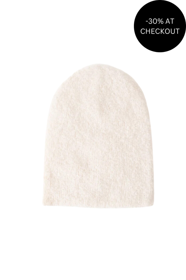 Remi Beanie in Ivory, from Bare Knitwear