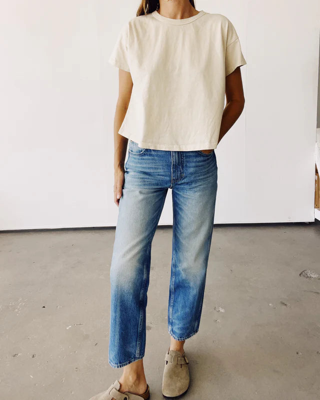 The Boxy Tee in Tan, from Hey Dude