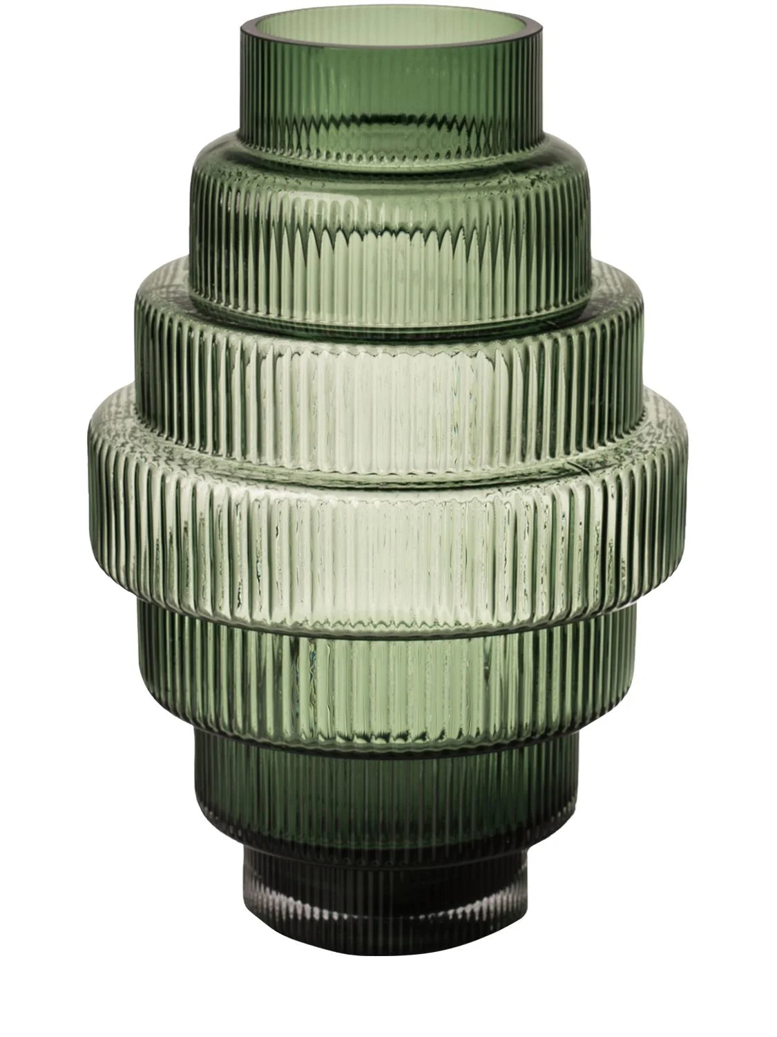Large Steps Vase in Green, from Pols Potten