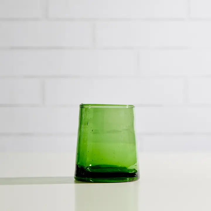 Moroccan Cone Glassware in Green, from Verve Culture