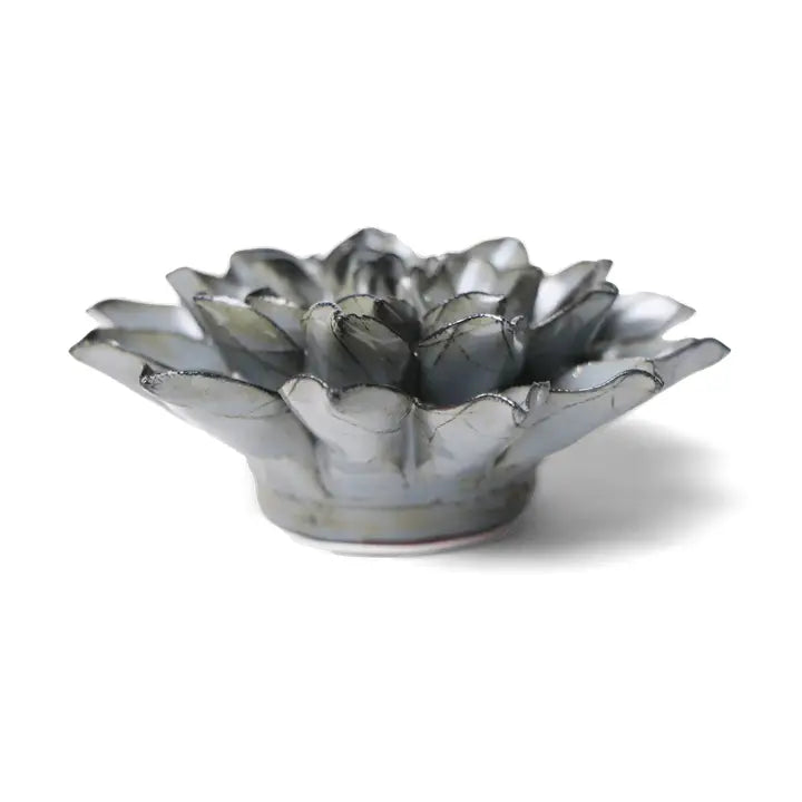 Monch Aster Ceramic Flower in Grey Green, from Chive
