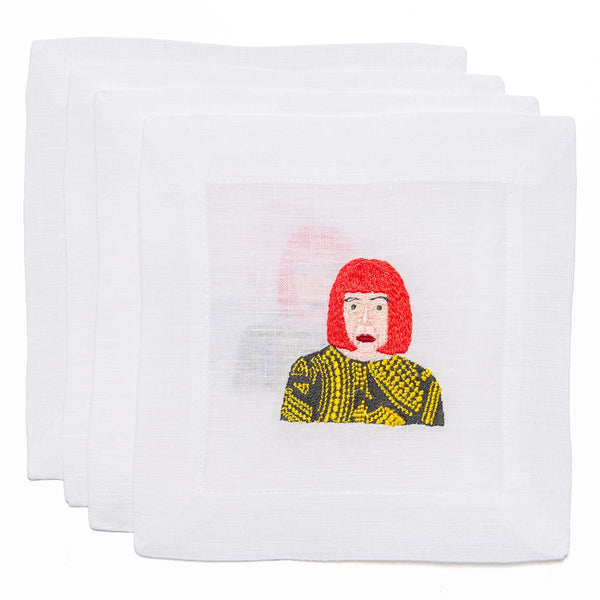 Yayoi Kusama, Cocktail Napkins, from Lettermade