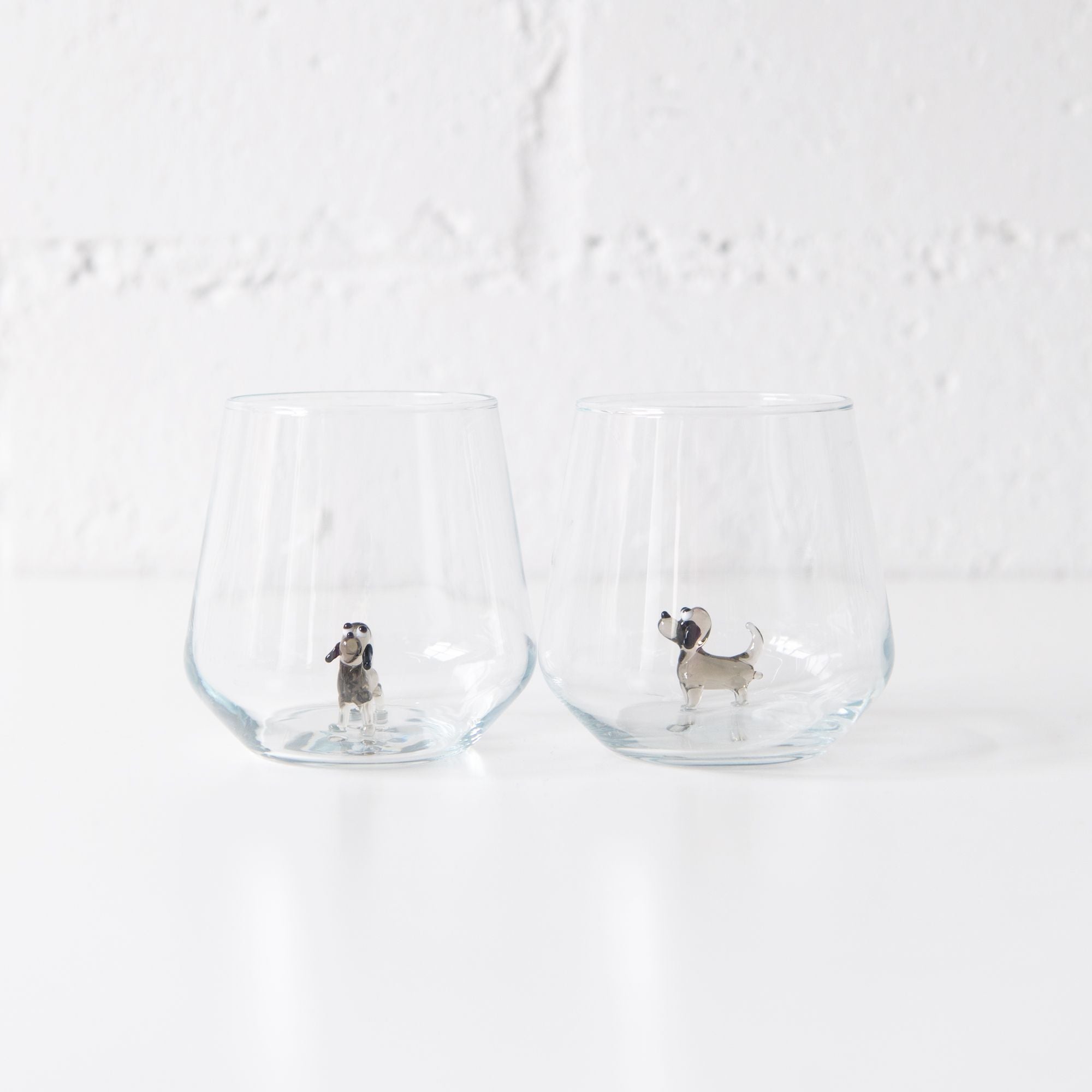 Dog Drinking Glass, from Minizoo