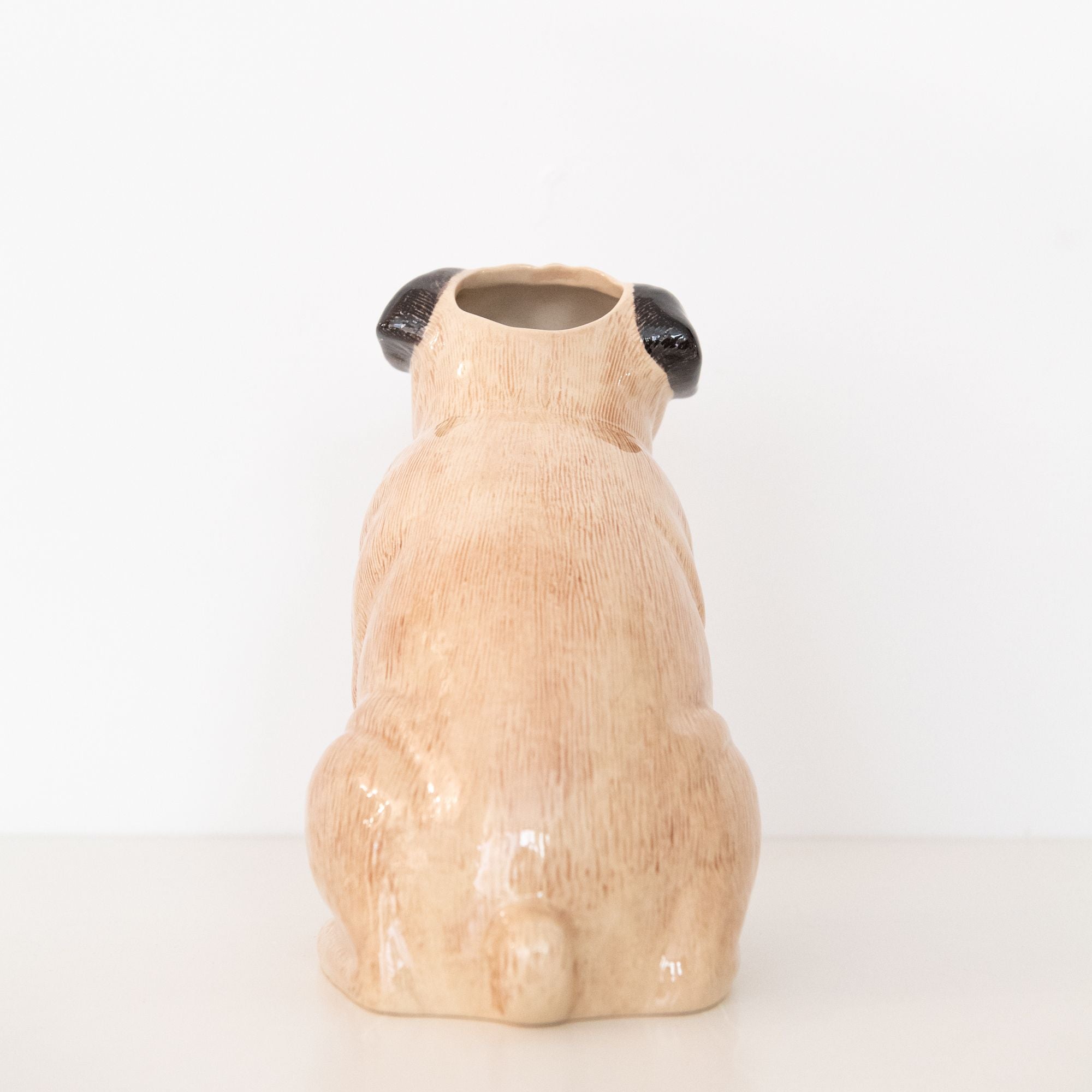 Pug Flower Vase in Fawn, from Quail Ceramics