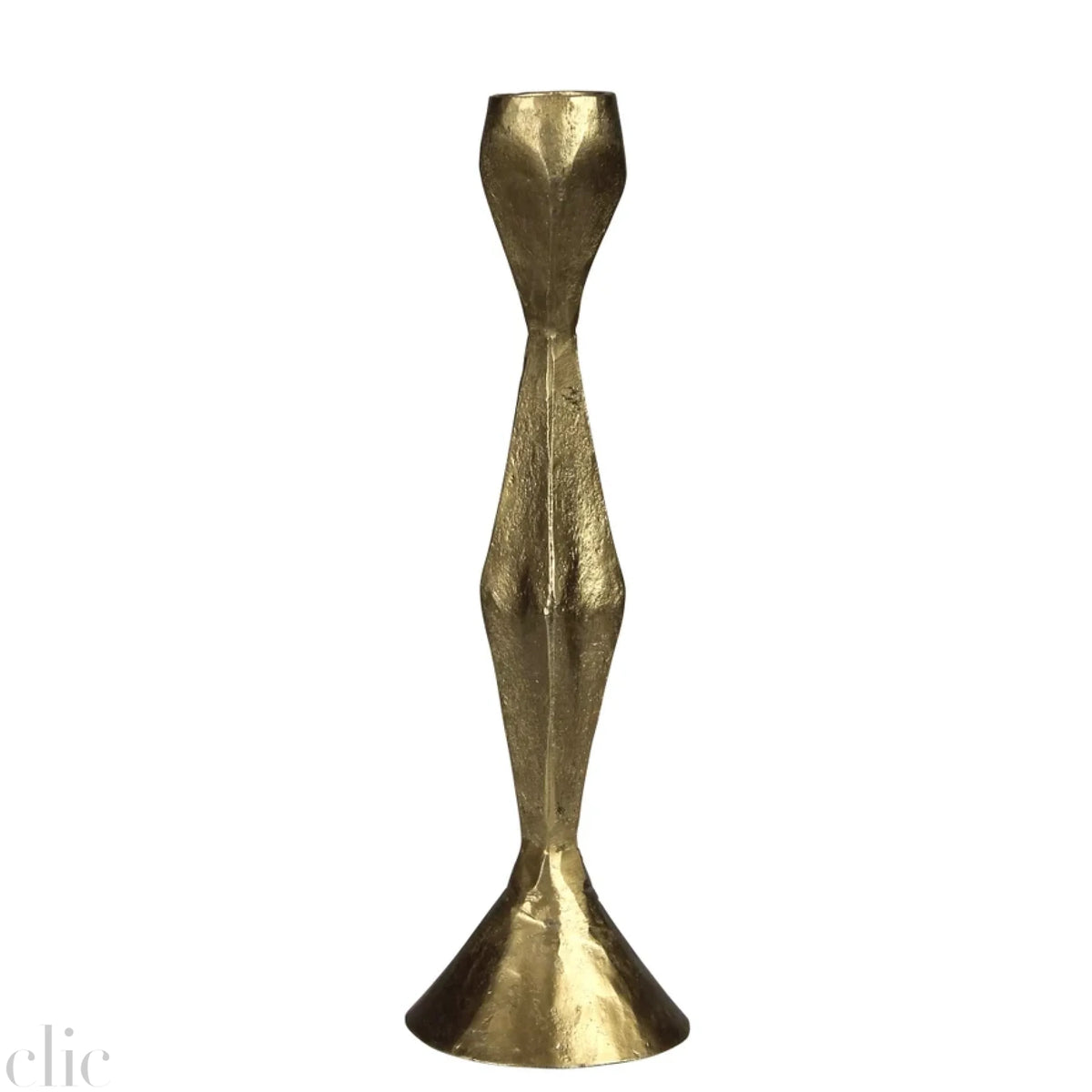 Venus Taper Candle Holder in Brass, from HomArt