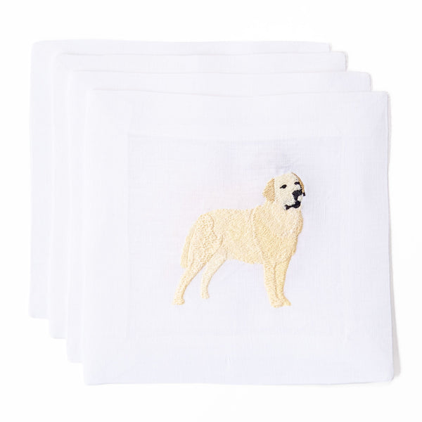 Yellow Lab Cocktail Napkins, from Lettermade