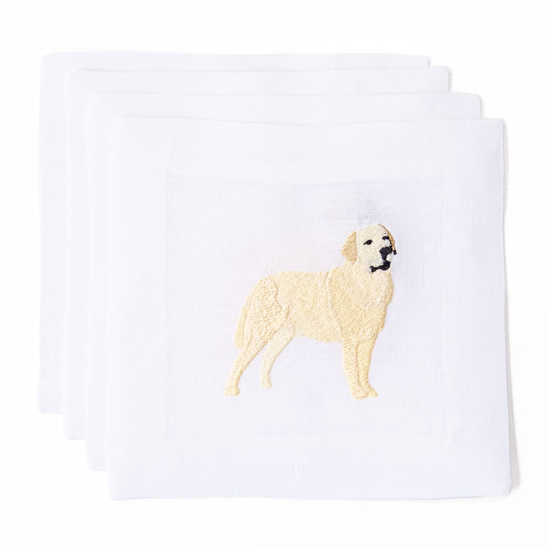 Yellow Lab Cocktail Napkins, from Lettermade