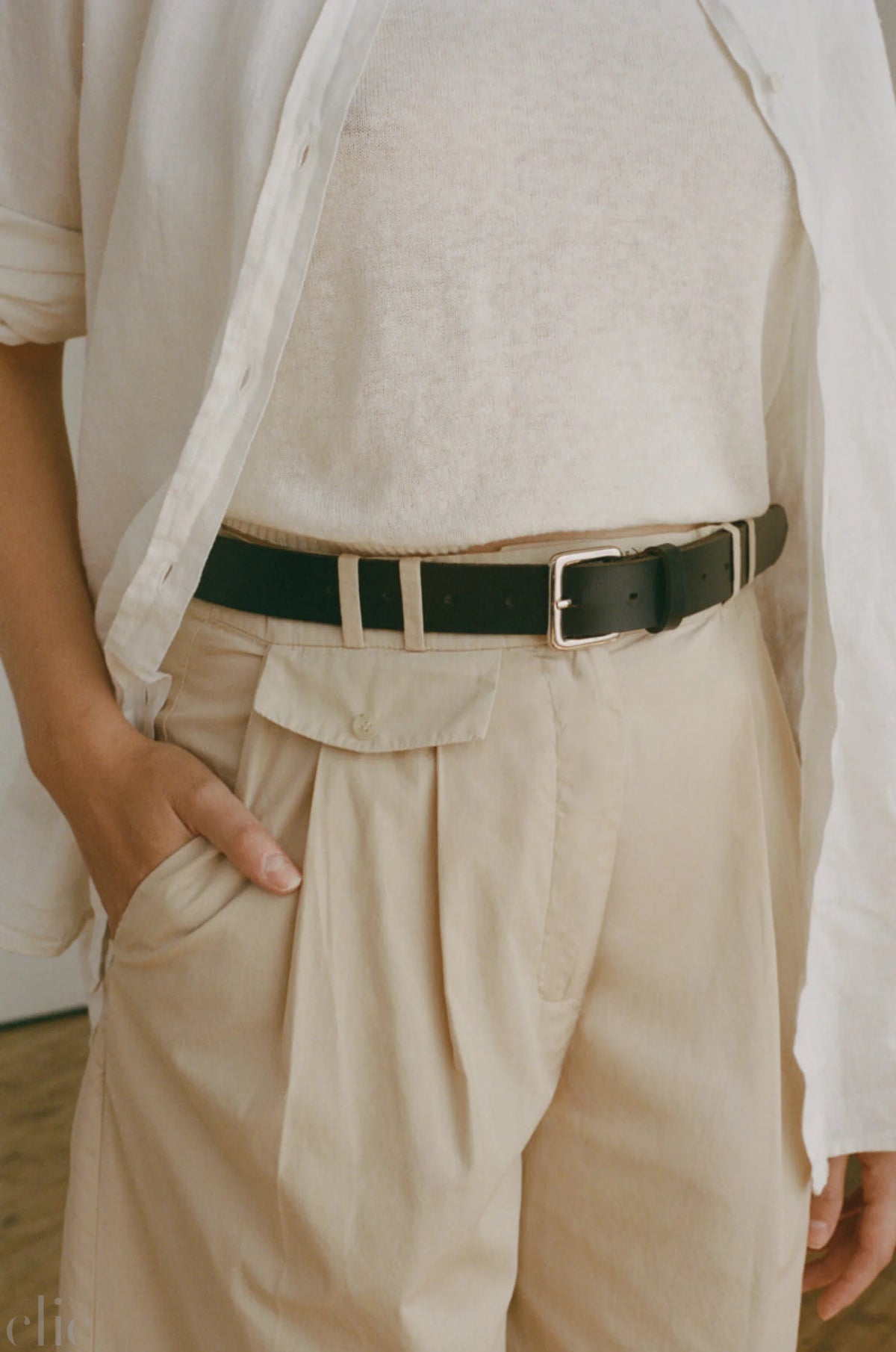 Summer Chino Pant in Beige, from Shaina Mote