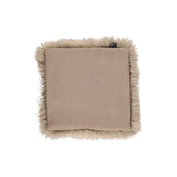 Square Wool Seat Cover in Taupe, from Natures Collection
