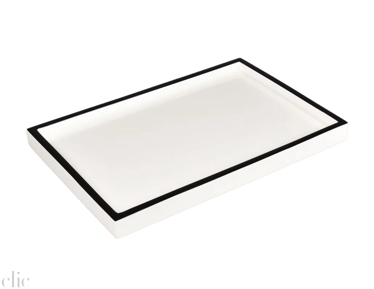 Vanity Tray in White and Black