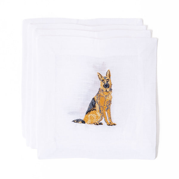 German Shepherd Cocktail Napkins, from Lettermade