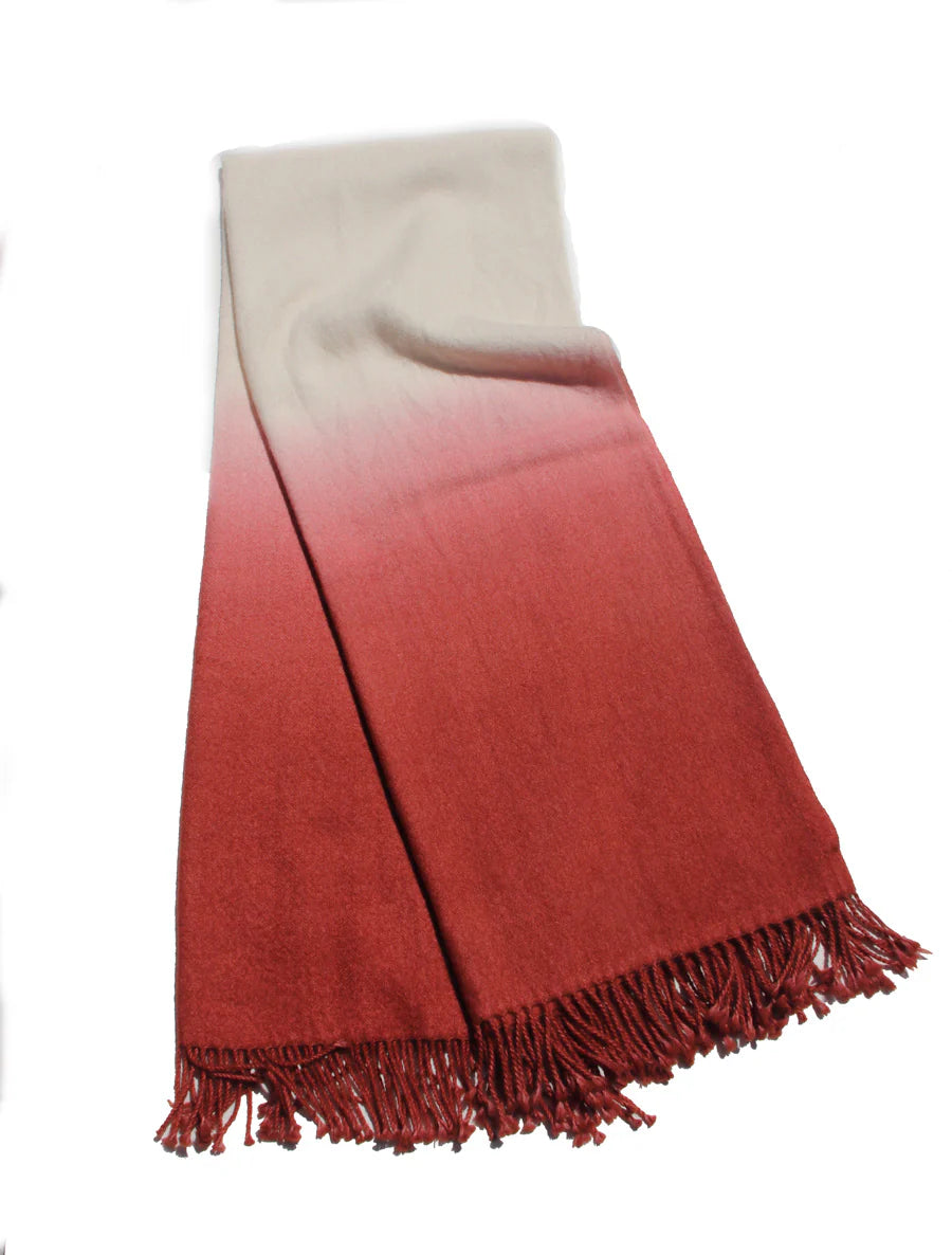Dip Dyed Throw in Spice, from Johanna Howard Home