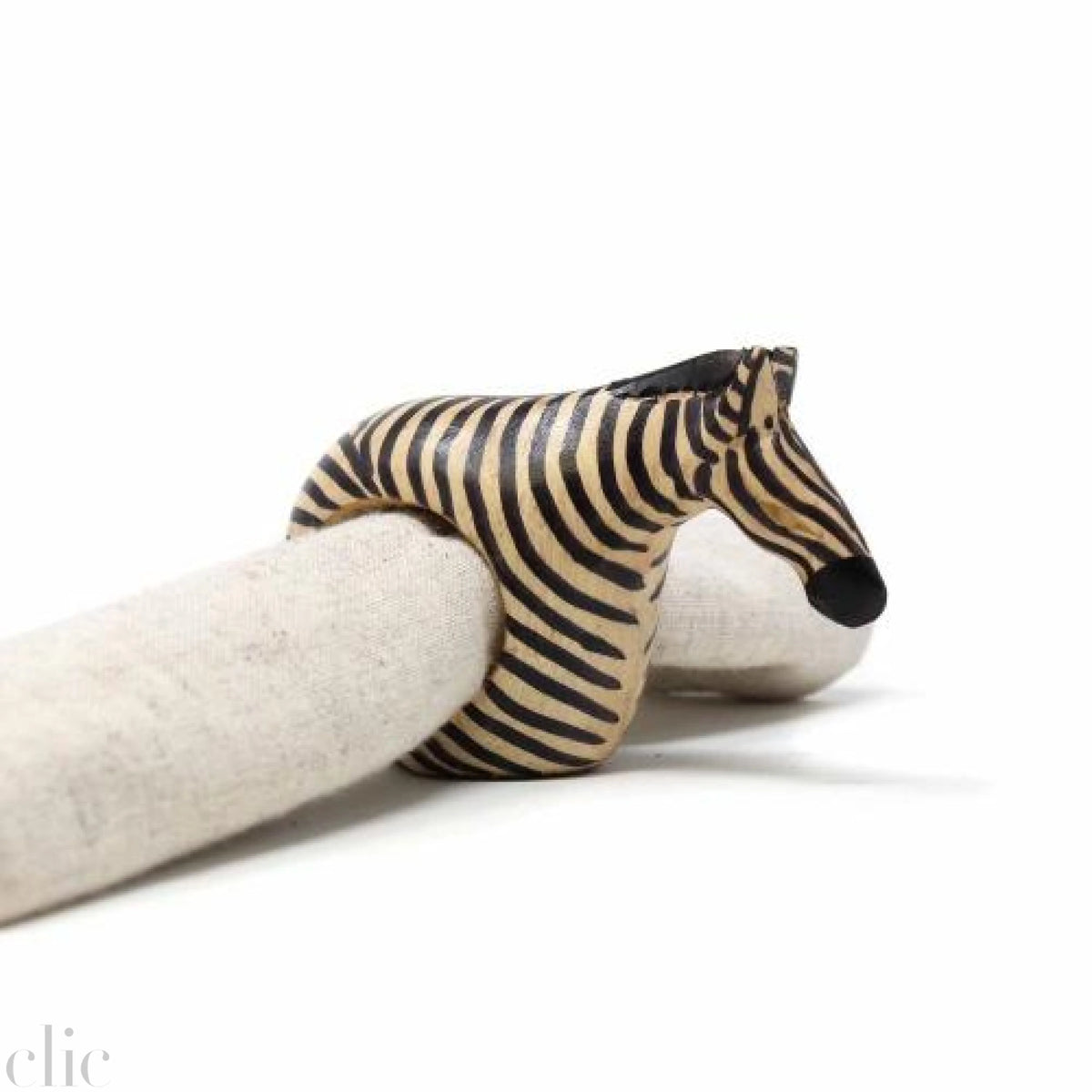 Set of 6 Mahogany Zebra Napkin Rings