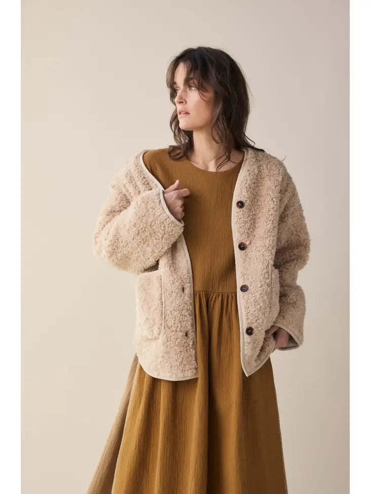 Wool Blended Jacket Cardigan, from Amente