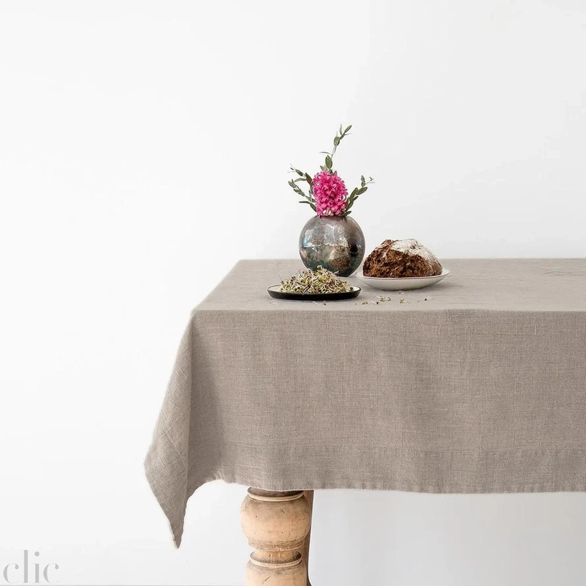 Natural Linen Tablecloth from, linen Tales