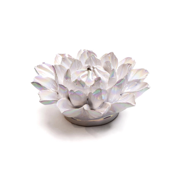 Ceramic Flower Wall Art Dahlia in Pearl, from Chive