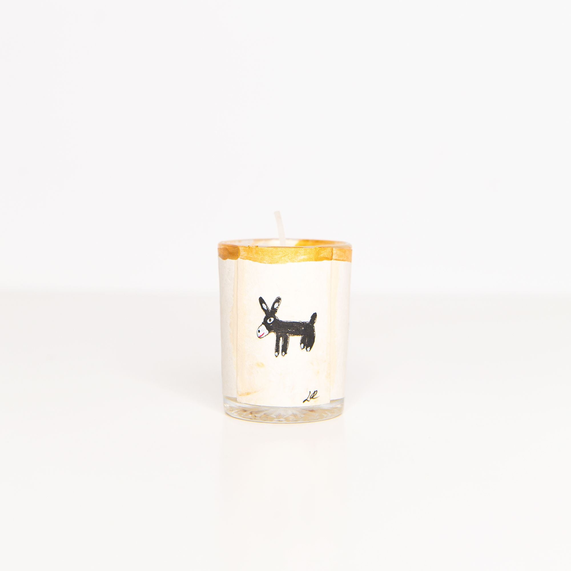 Donkey Votive Candle, from Riversong