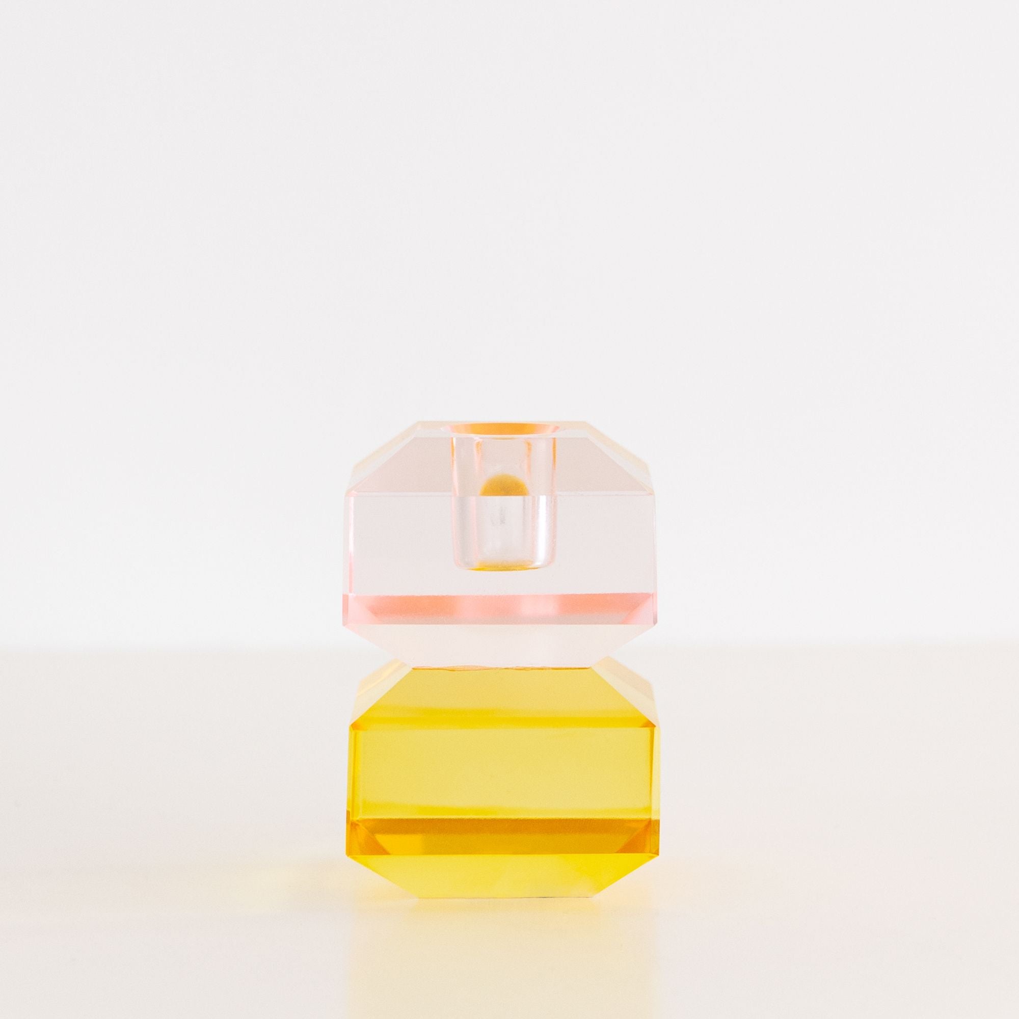 Candle Holder in Diamond Coral, from Pink Stories