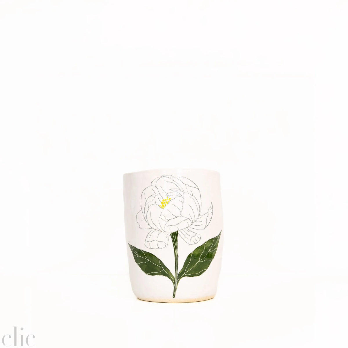 Small Flower Vase in White, from Gemma Orkin