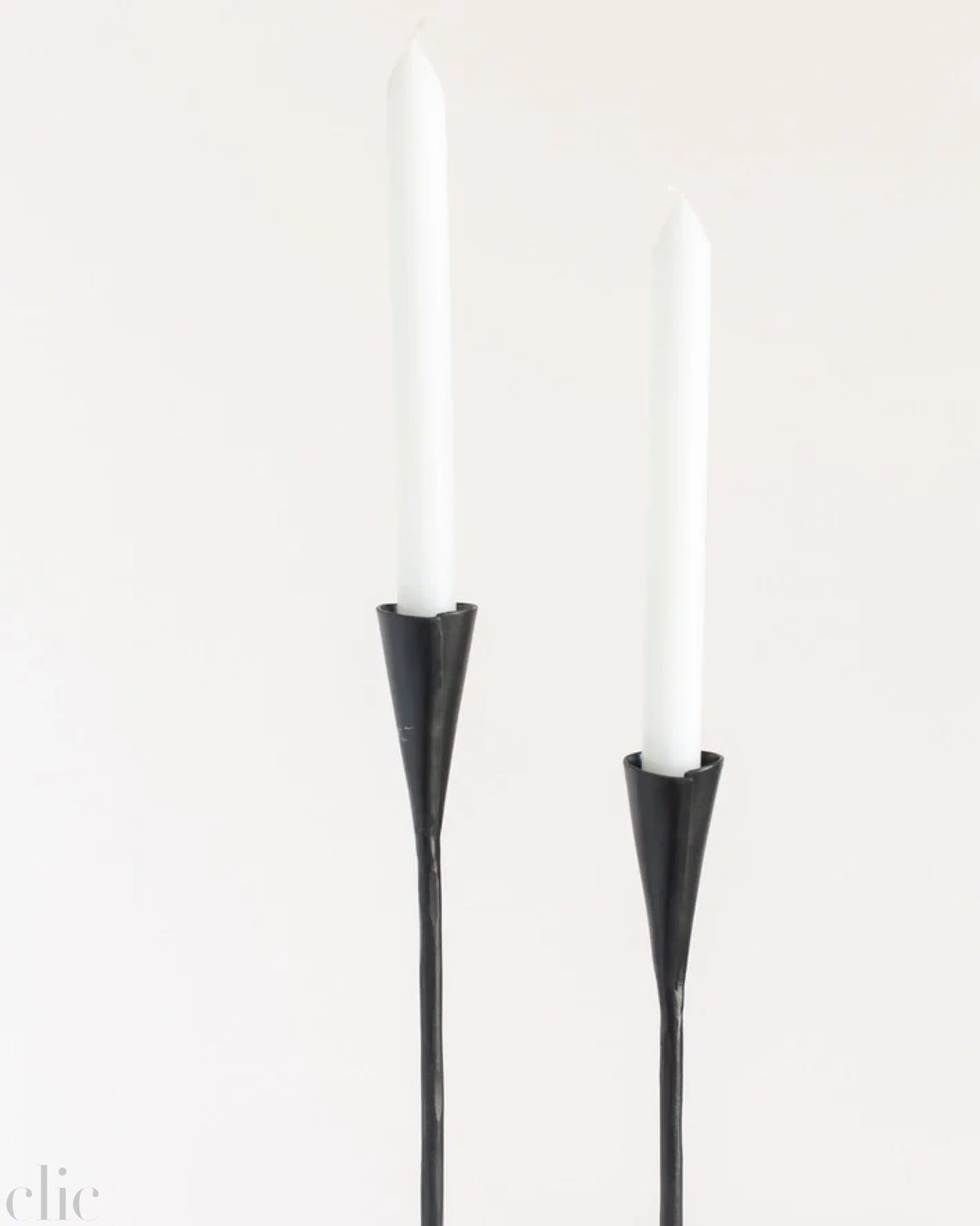 Set of 2 Phoenix Hand Forged Iron Candle Stick, from Creative Women