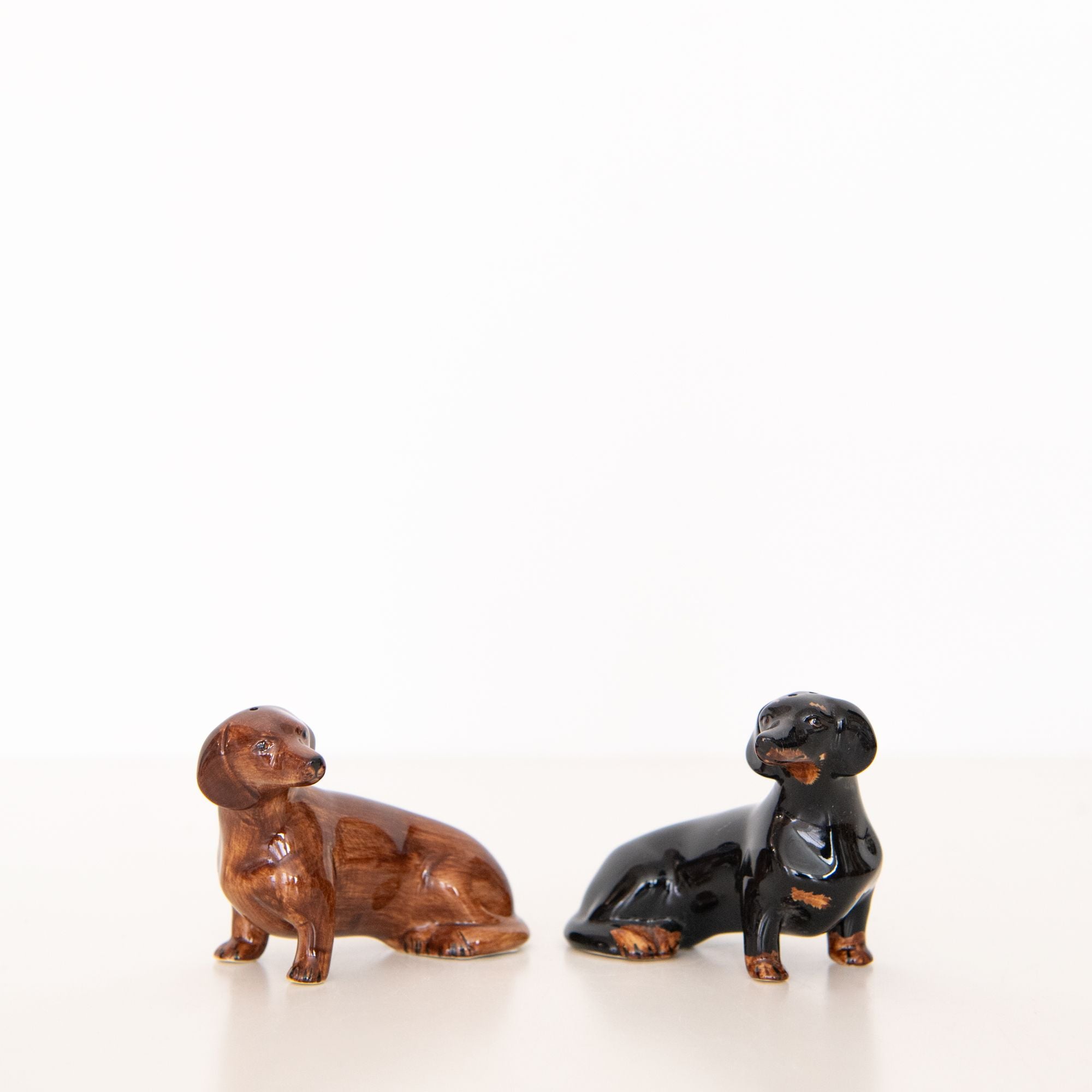 Dachshund Salt and Pepper Shakers, from Quail Ceramics