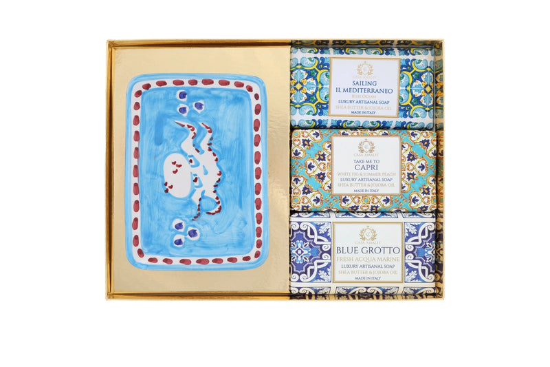 Blue Maiolica Gift Box, from Casa Amalfi