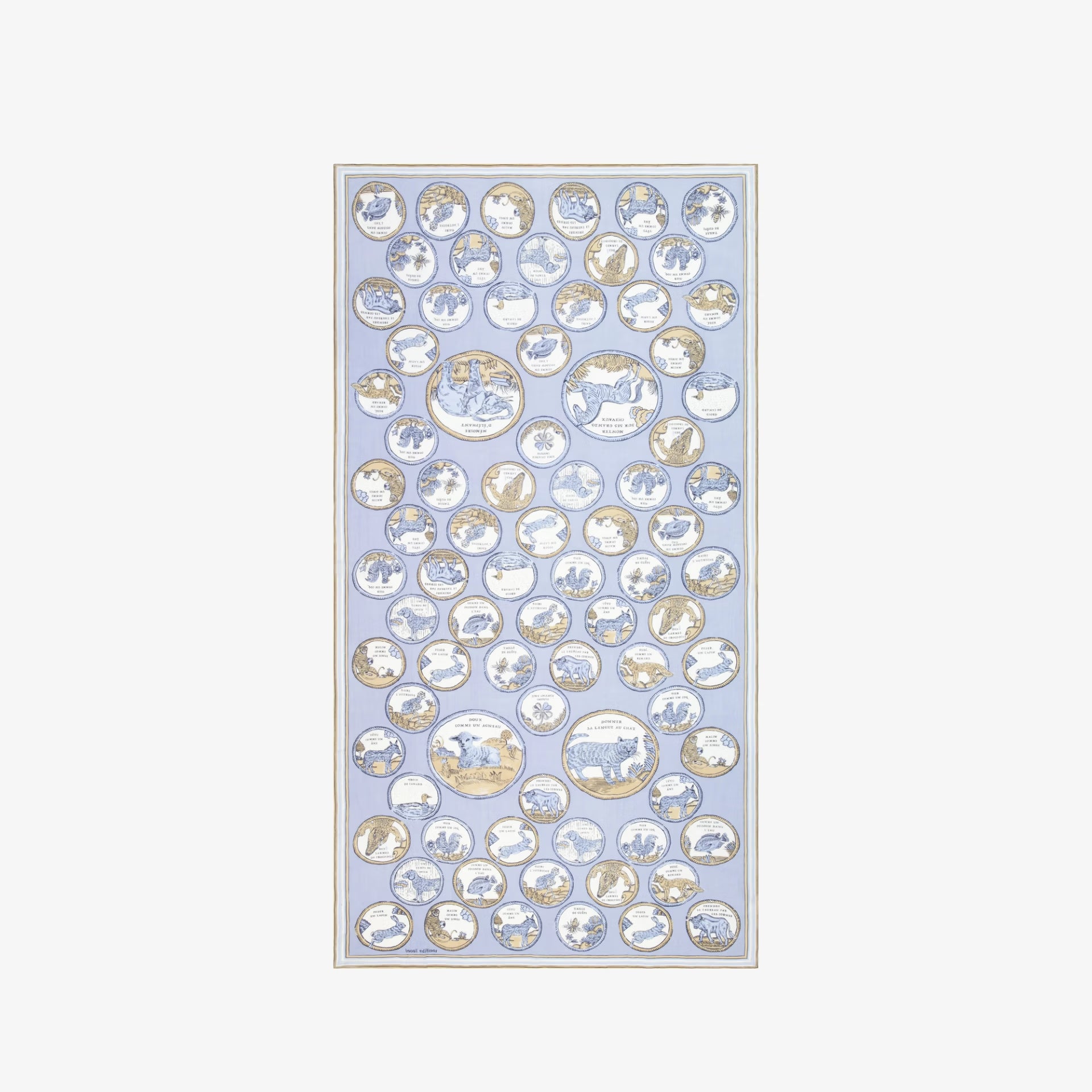 Chance Scarf in Blue, from Inoui Editions