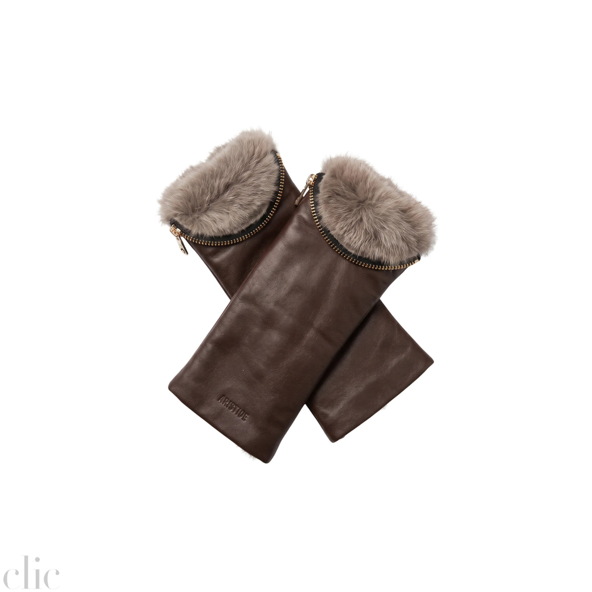 A136 Glove in Brown and Grey, from Arisitide