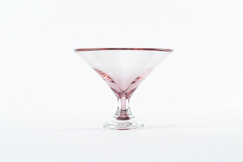 Footed Martini Glass in Mauve, from Tyler Barry