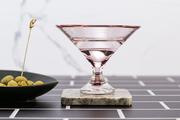 Footed Martini Glass in Mauve, from Tyler Barry