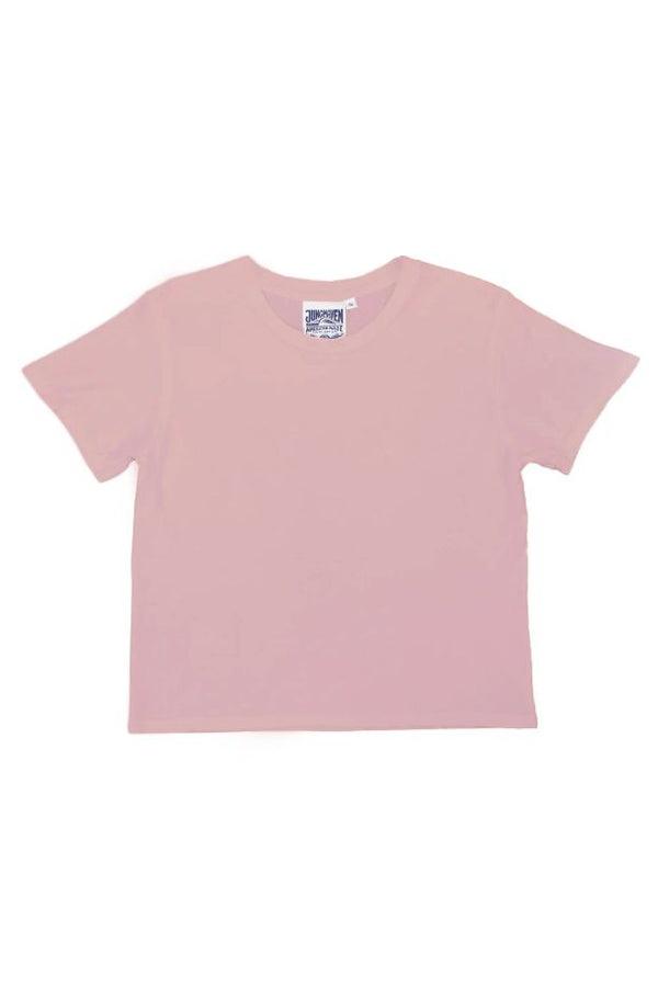 Ojai Cropped Tee in Rose Water, from jungmaven