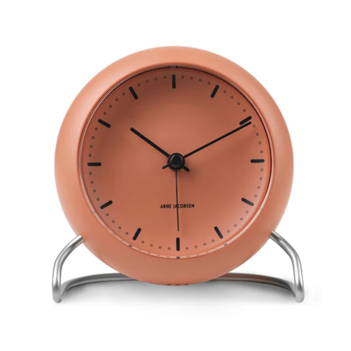 City Hall Alarm Clock in Pale Orange, from Ameico