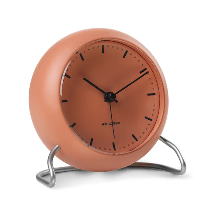 City Hall Alarm Clock in Pale Orange, from Ameico