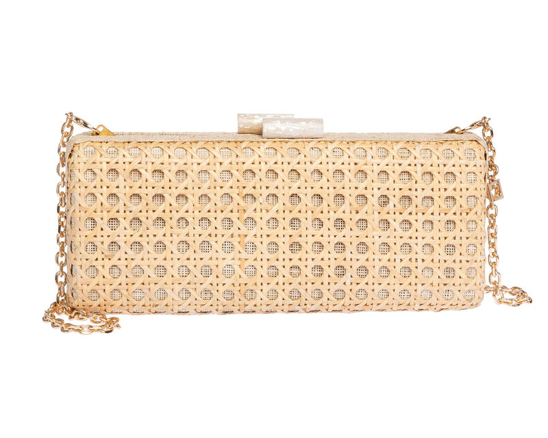 Alessandra Long Clutch in Natural & Ivory, Rafé New York